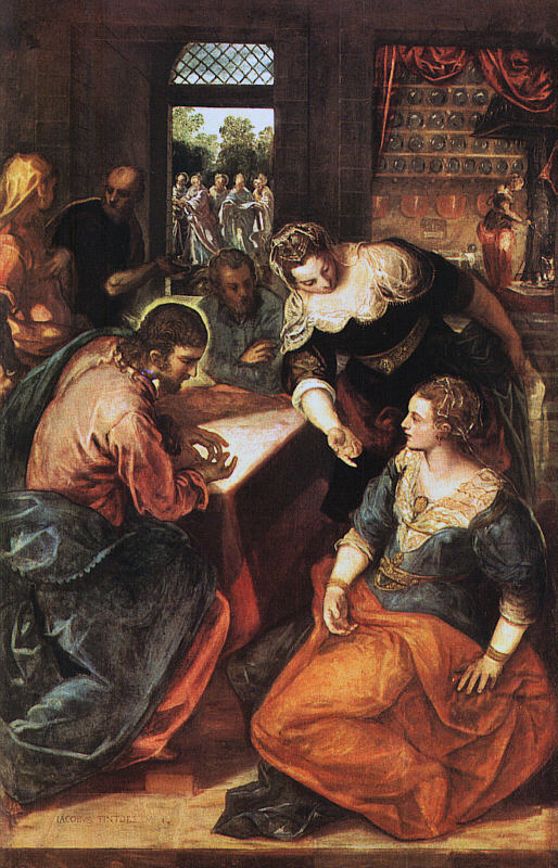 Jesús, en casa de María, Marta y Lázaro